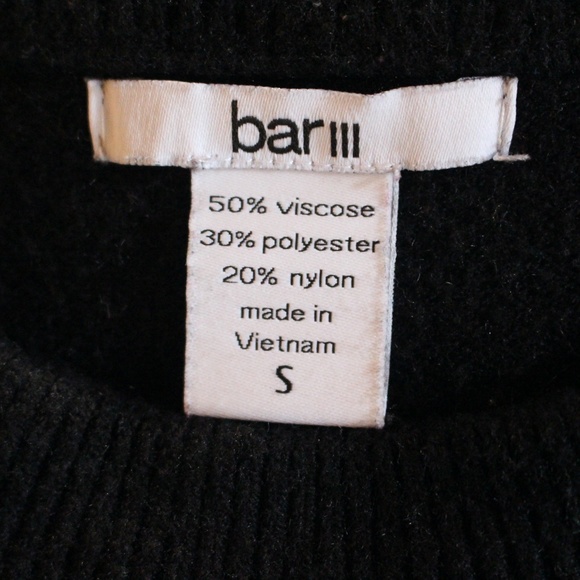Bar lll, black sweater with tie sleeves C5 - Picture 8 of 11